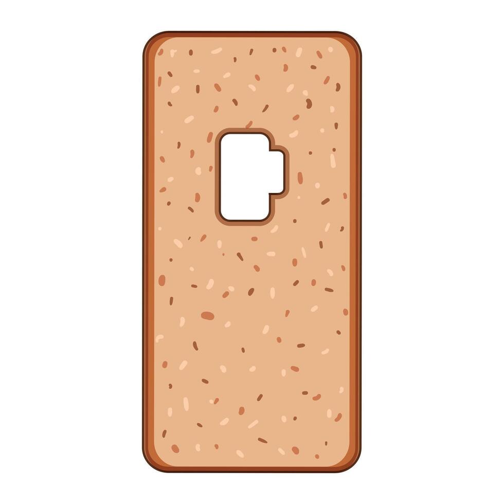 cork unique phone case cartoon element vector