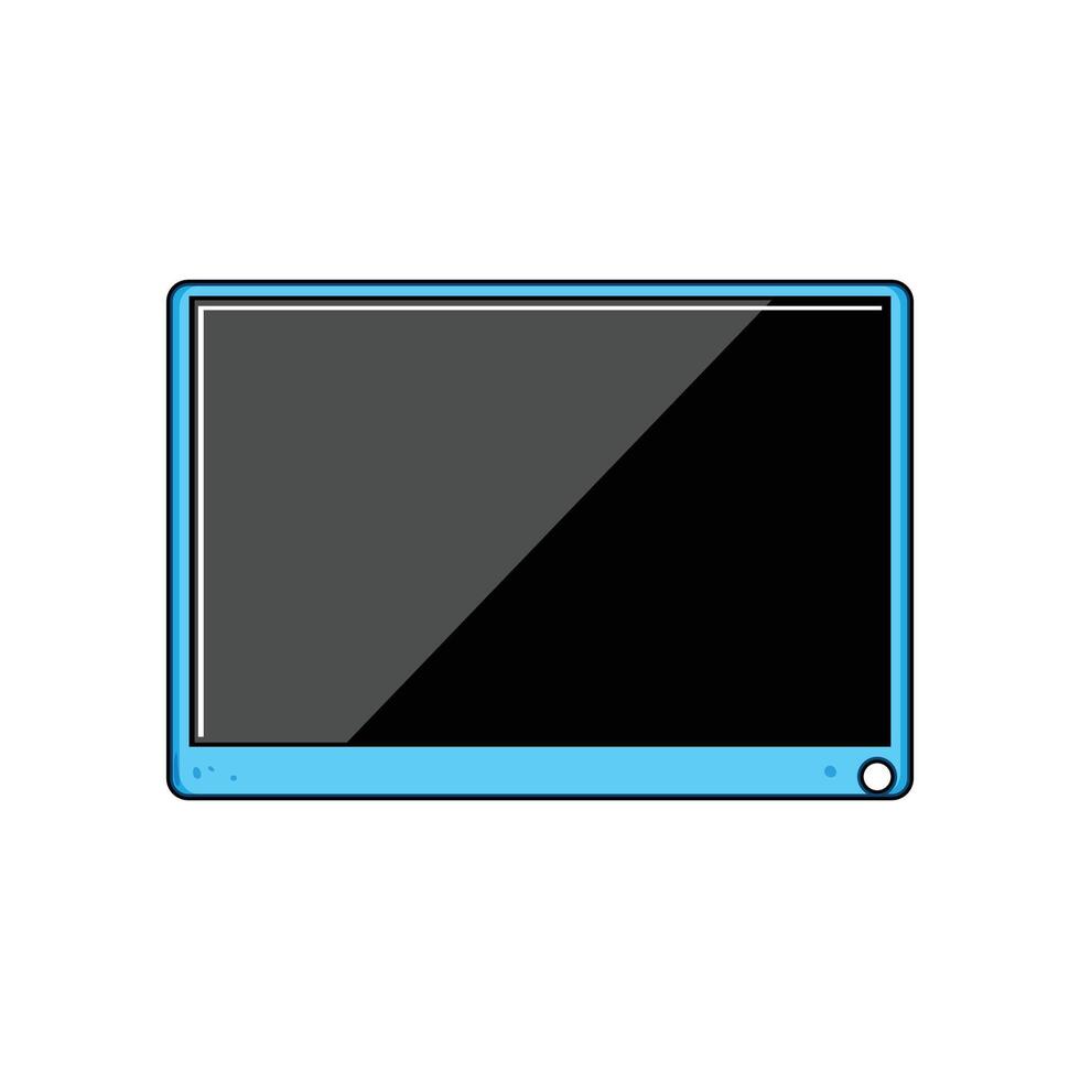 digital eink handwriting pad cartoon illustration vector