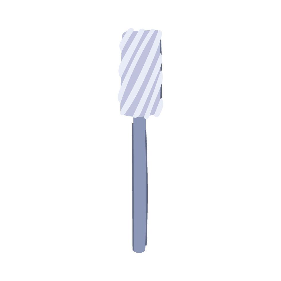 drill wood bit cartoon item vector