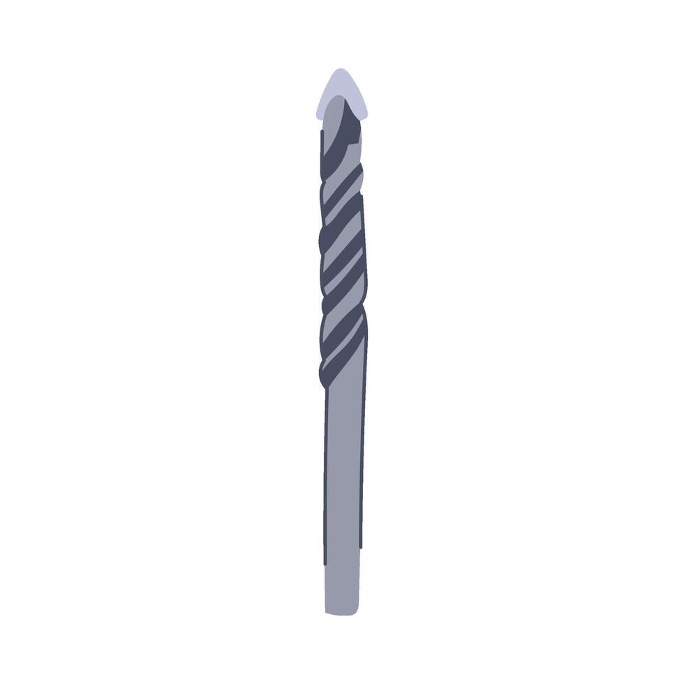 drill tool bit cartoon item vector