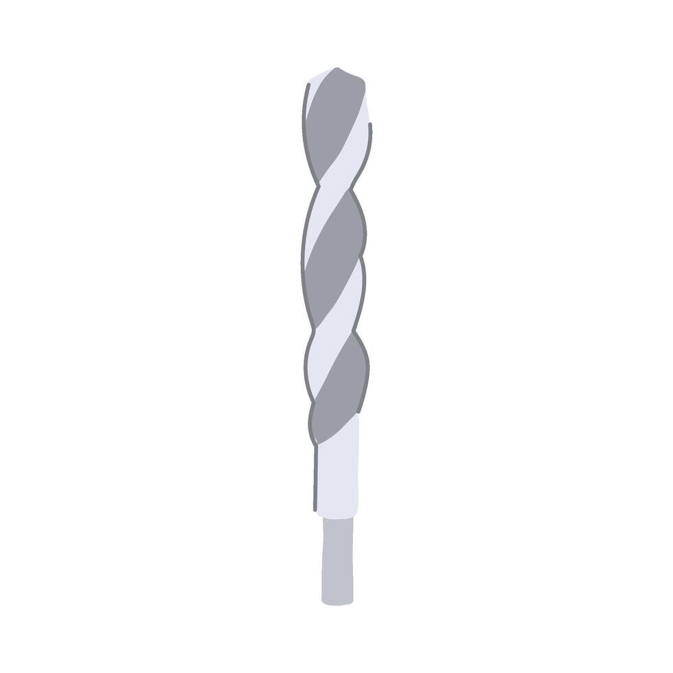 drill hole bit cartoon element vector