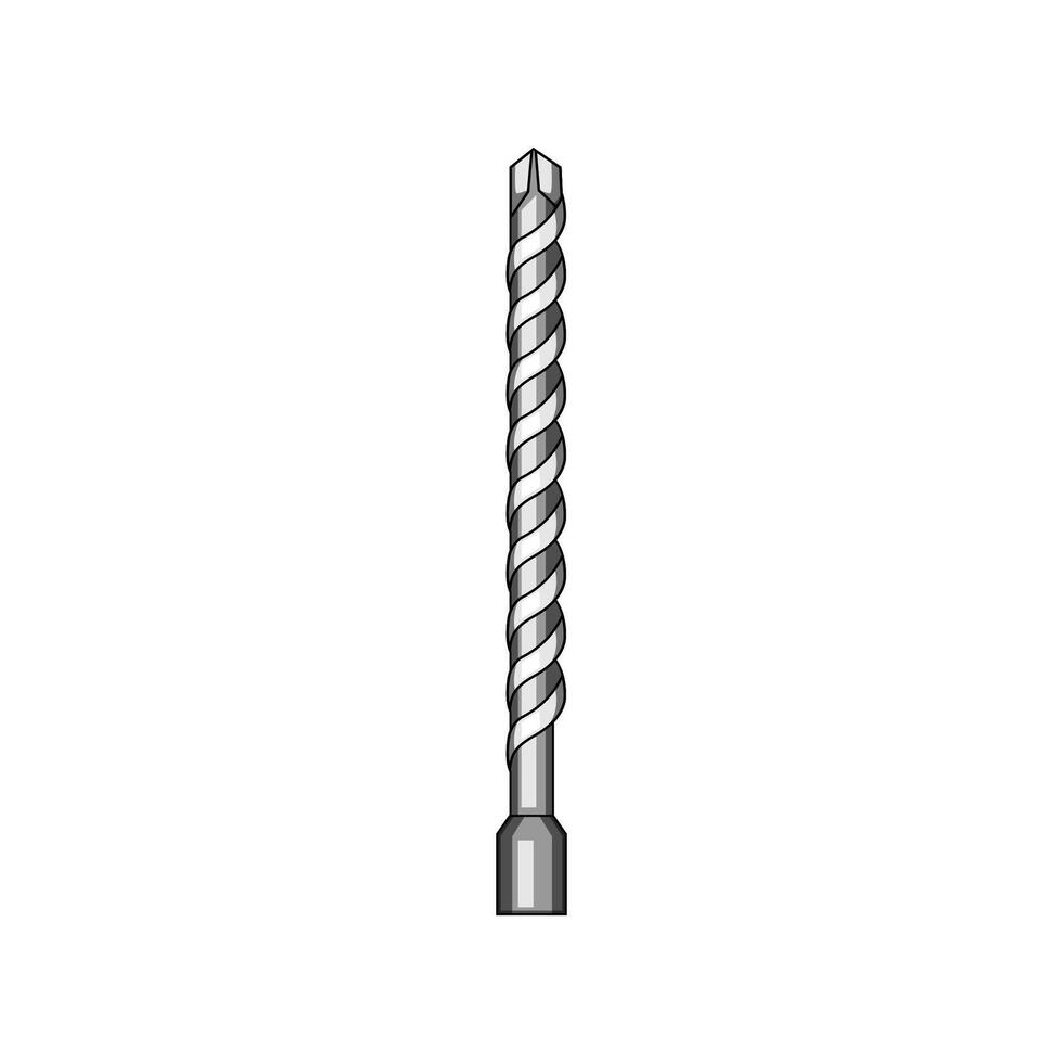 drill tool bit cartoon element vector