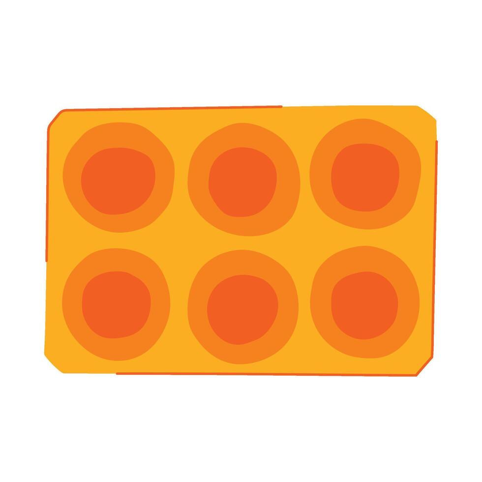 fresh efficiency herb freezing tray cartoon vector