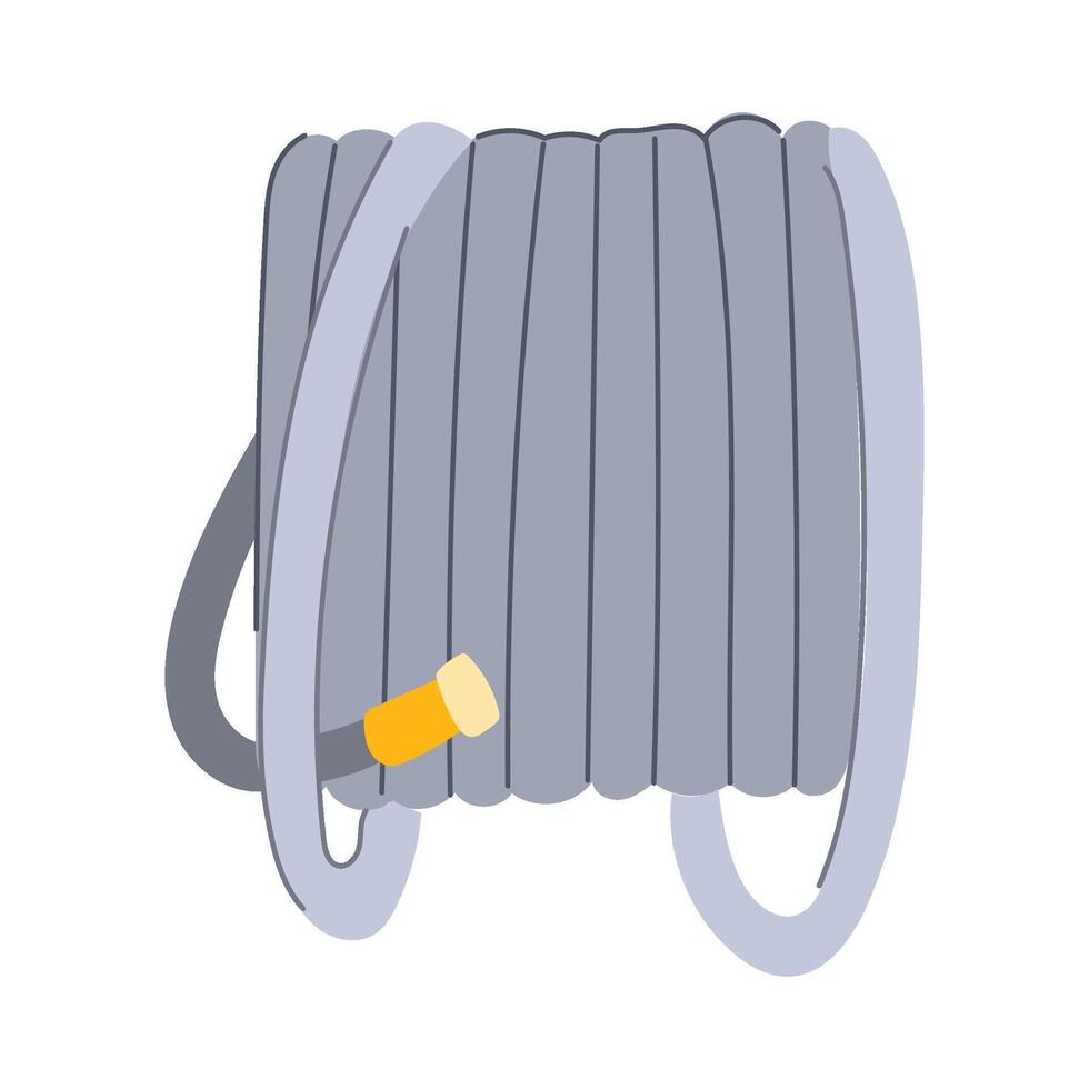 garden spray hose cartoon illustration vector