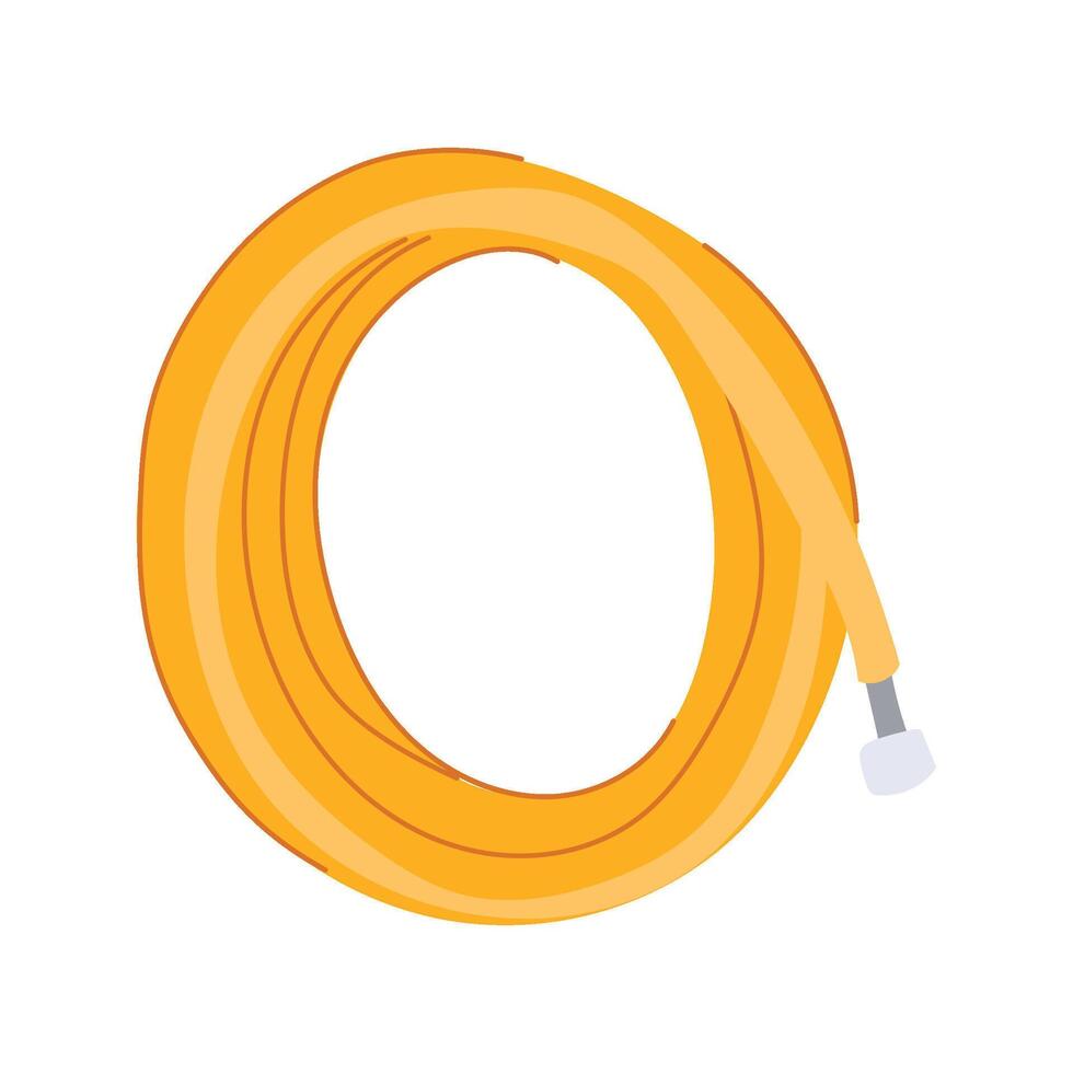 garden expandable hose cartoon illustration vector