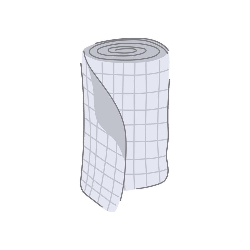 gauze healthcare roll cartoon illustration vector