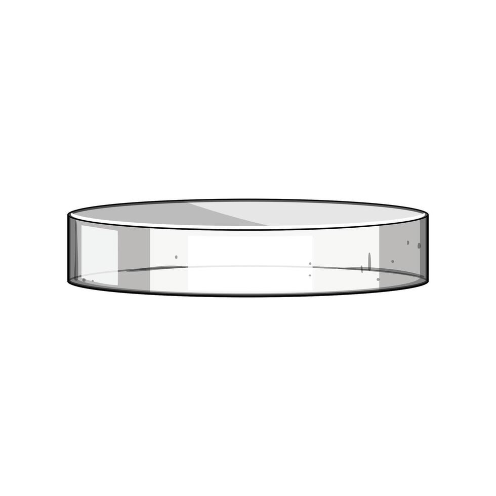 glass transparent platform cartoon illustration vector