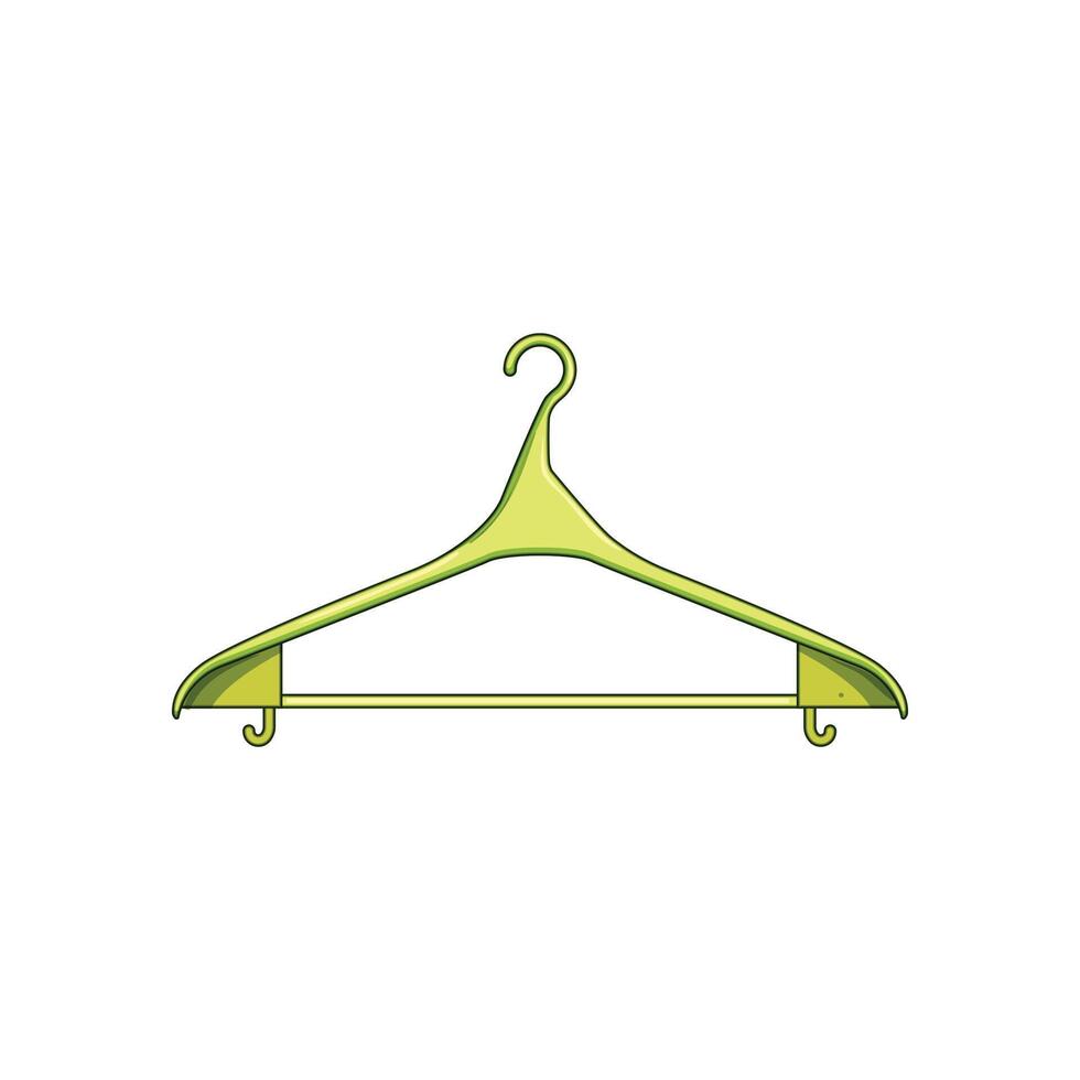 hanger versatile plastic cartoon illustration vector