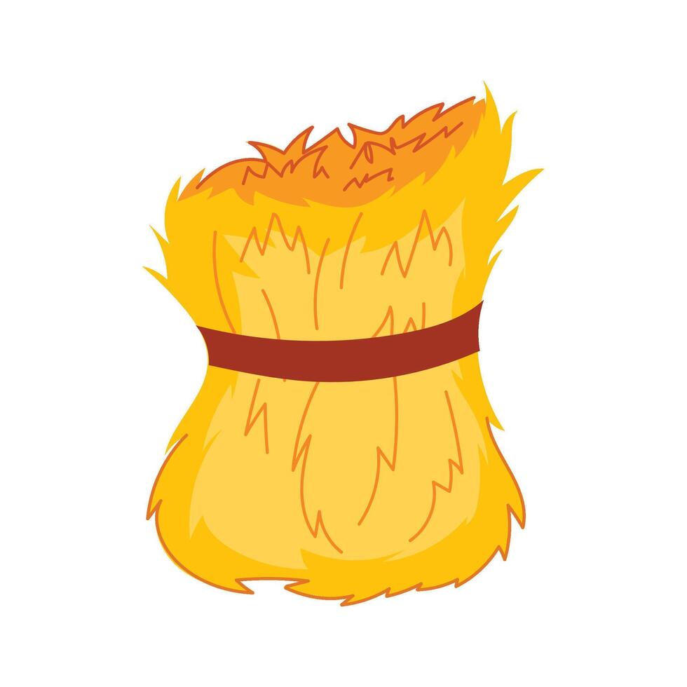haystack agriculture cartoon illustration vector