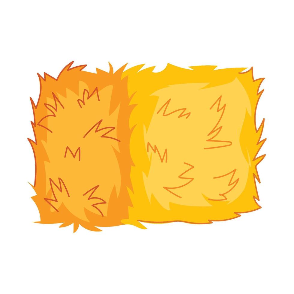 haystack barn cartoon illustration vector