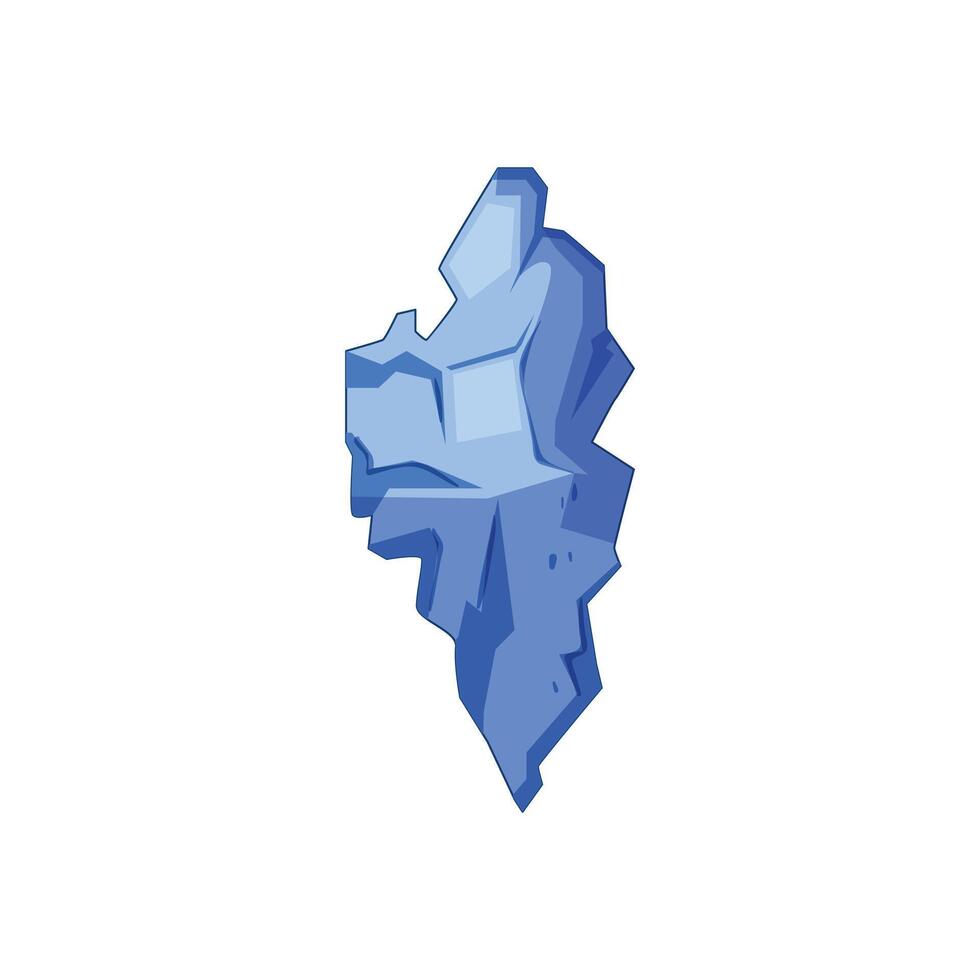 iceberg ocean cartoon illustration vector