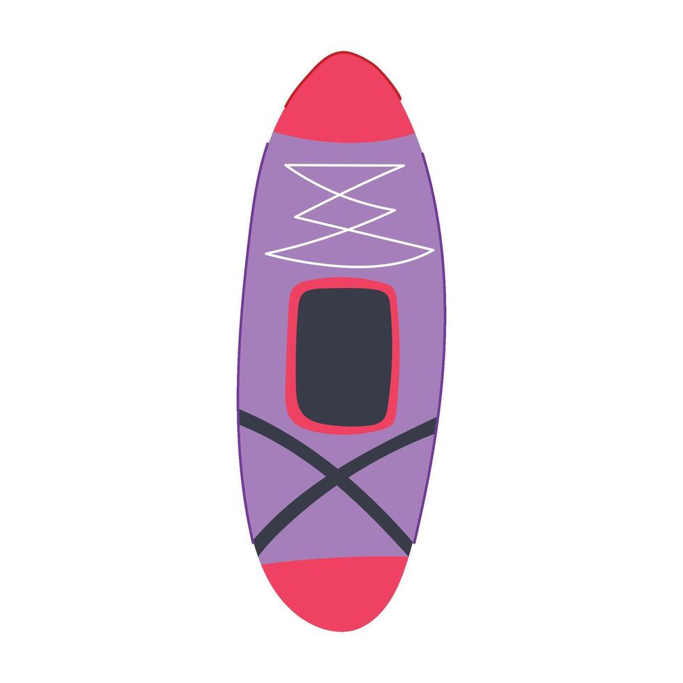 kayak adventure cartoon illustration vector