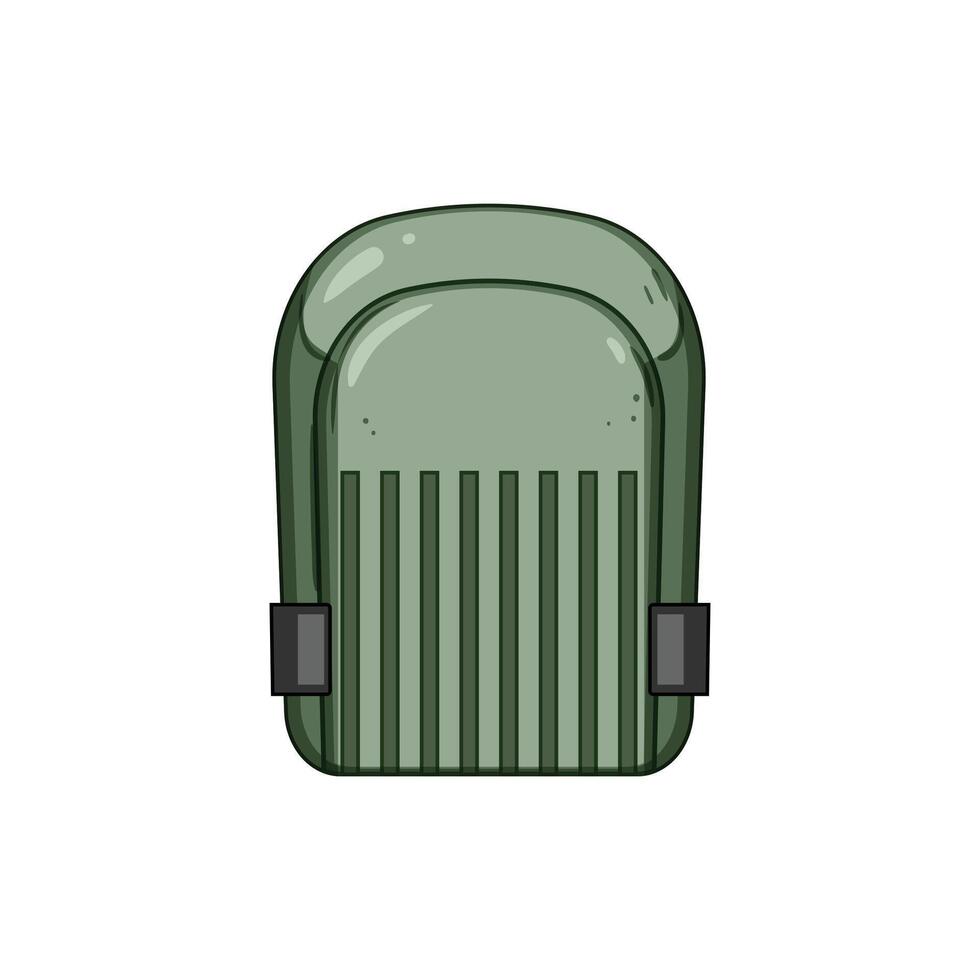 knee support pads cartoon illustration vector