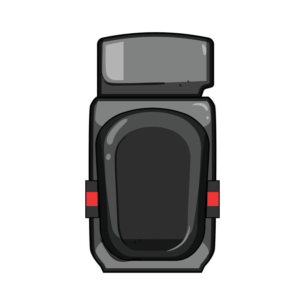 knee flexibility pads cartoon illustration vector