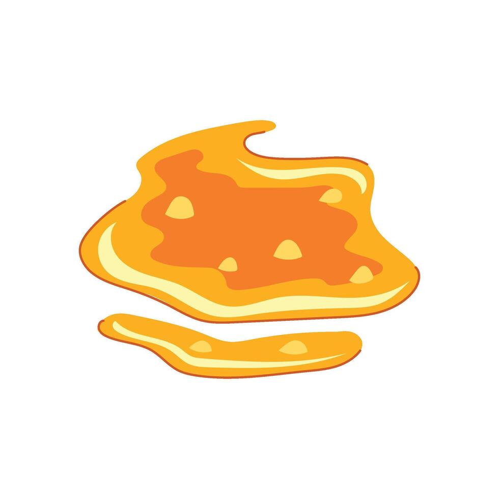 lava eruption puddle cartoon element vector