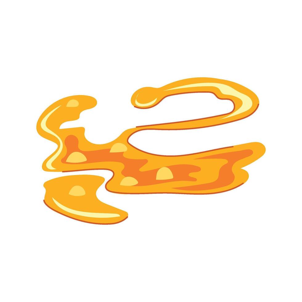 lava molten puddle cartoon element vector