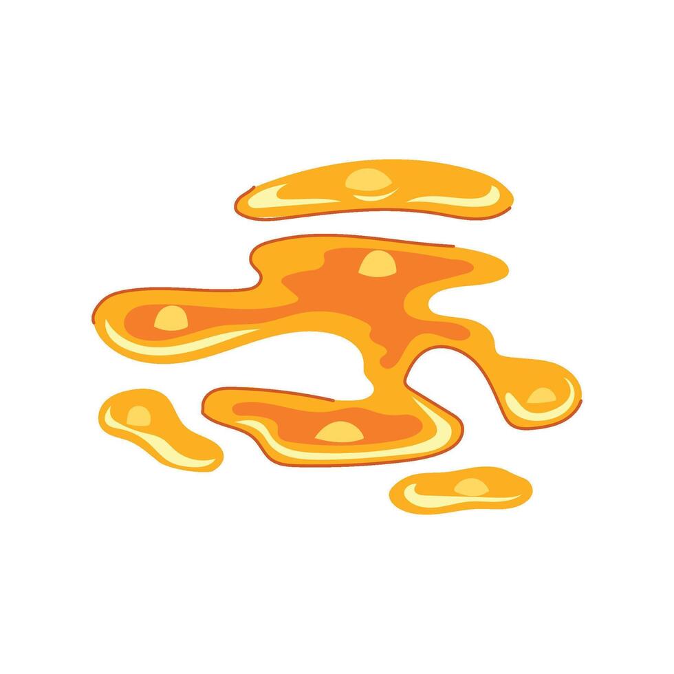 lava fissure puddle cartoon item vector