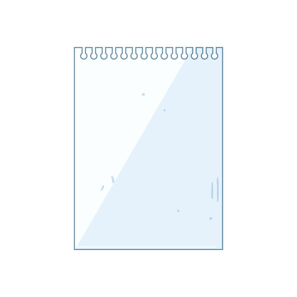 notebook s line page cartoon illustration vector