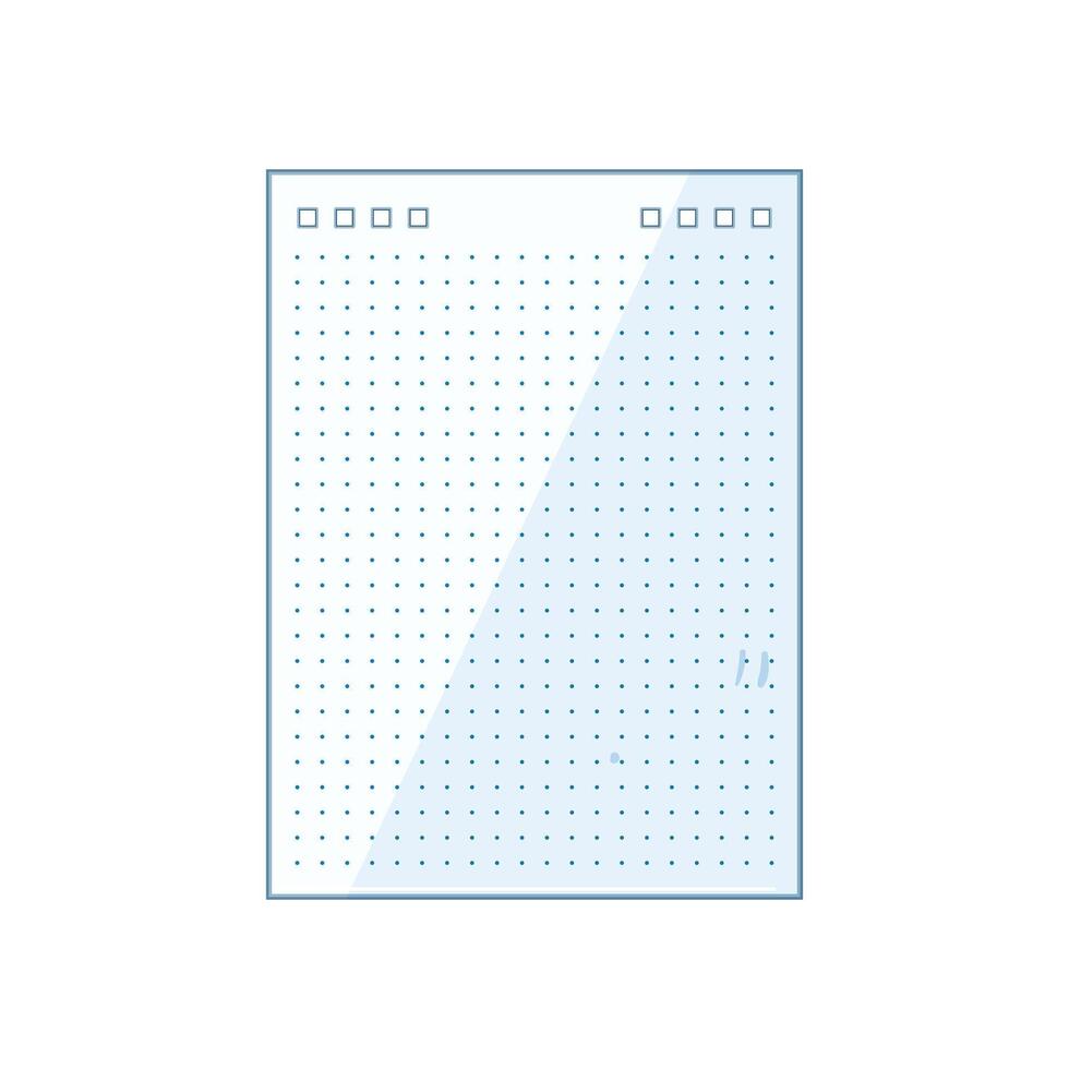 notebook journal line page cartoon illustration vector