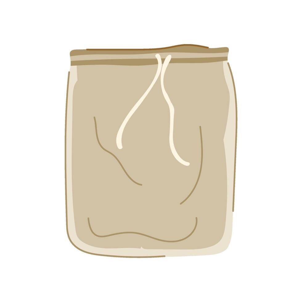 nut reusable milk strainer bag cartoon vector