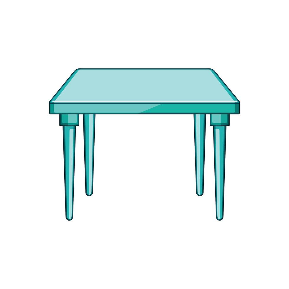 plastic versatile table cartoon illustration vector