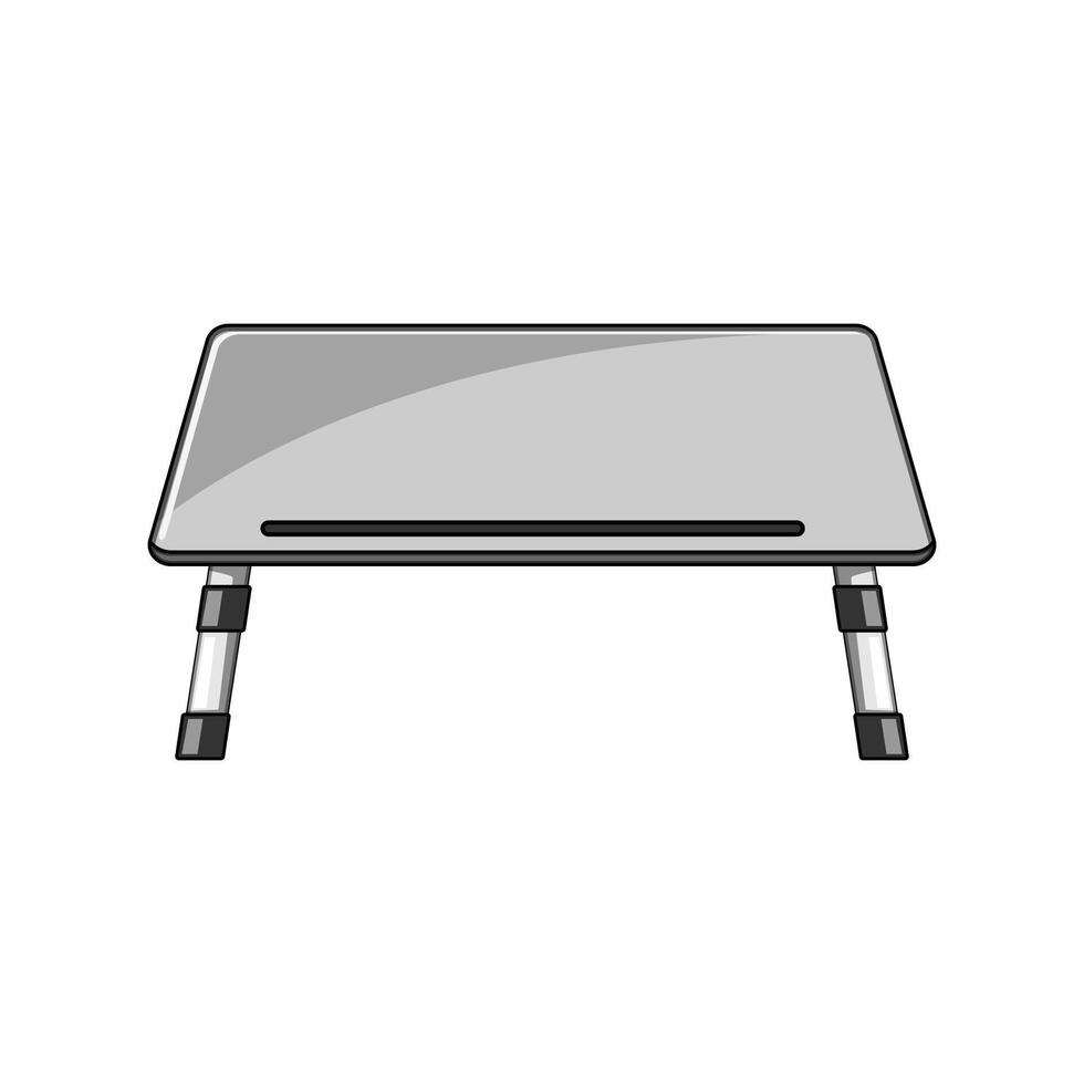 portable dining lap desk cartoon illustration vector