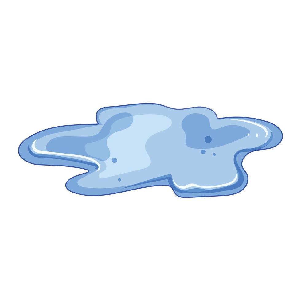 puddle mud cartoon element vector