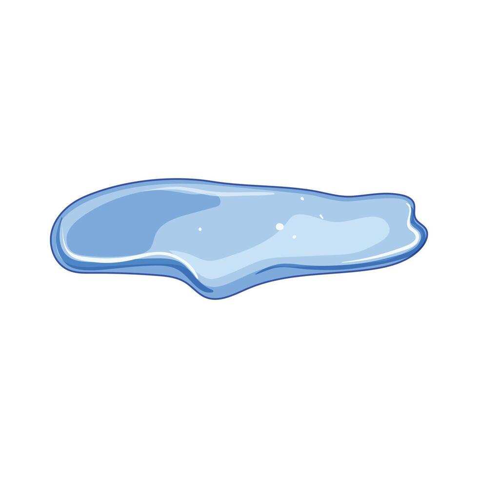 puddle wet cartoon item vector