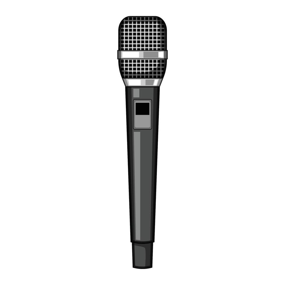 radio cardioid microphone cartoon illustration vector