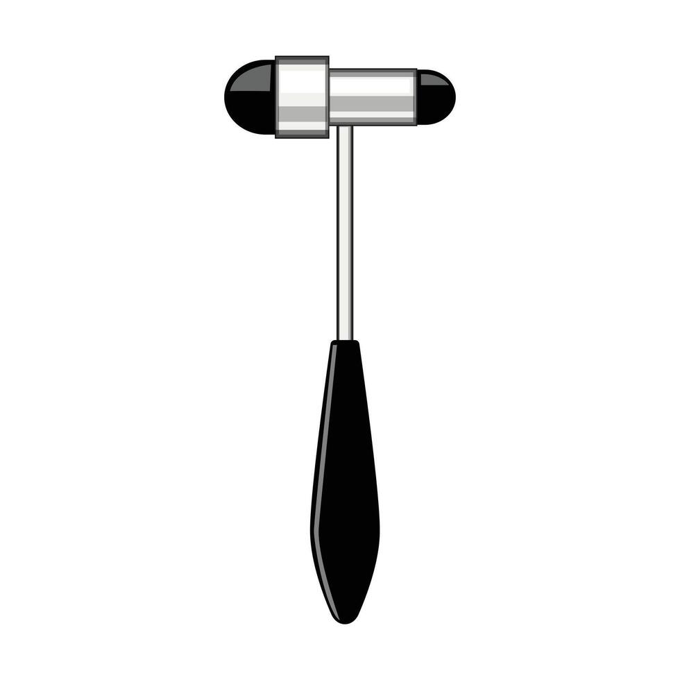 reflex diagnostic hammer cartoon illustration vector