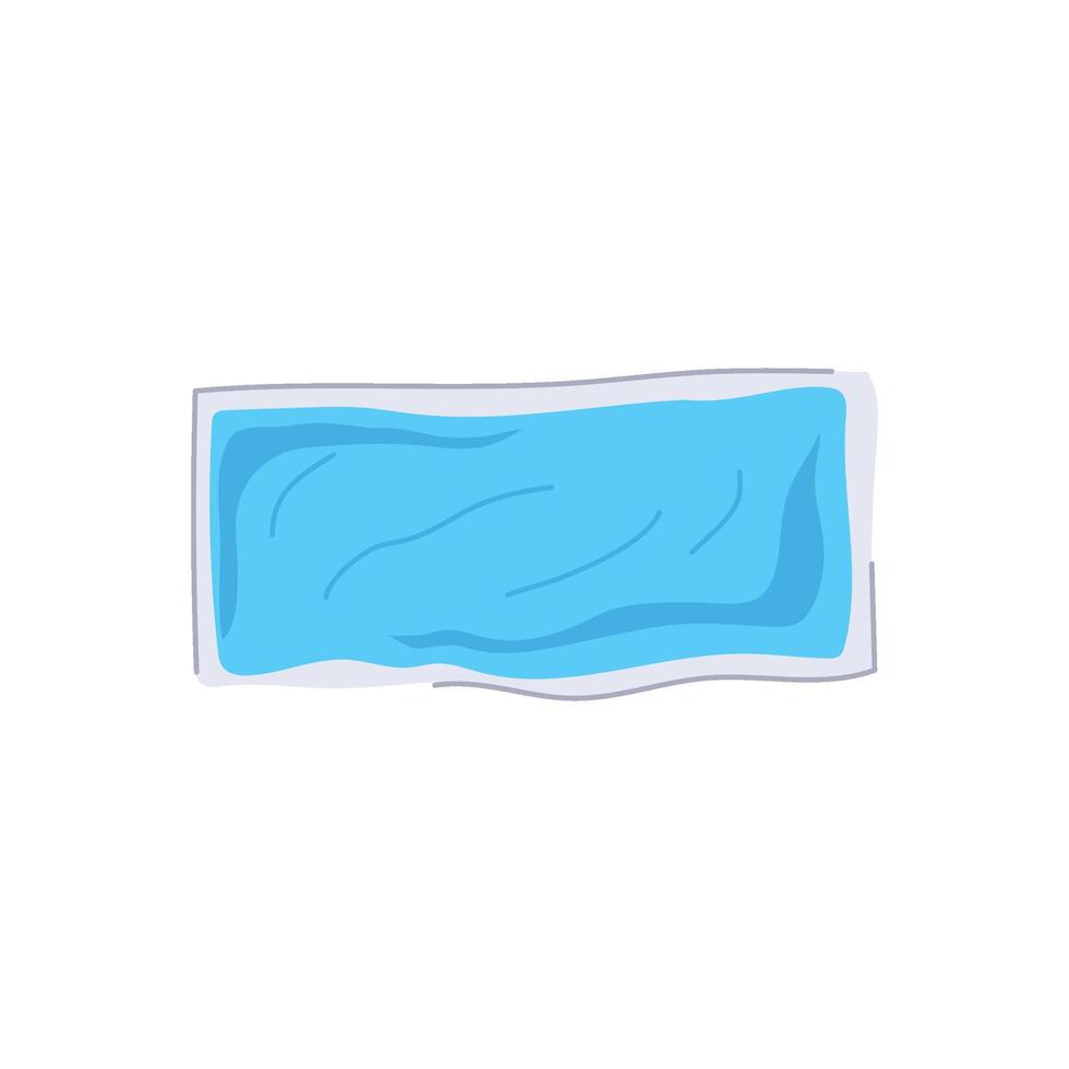 reusable pain hot cold gel pack cartoon vector