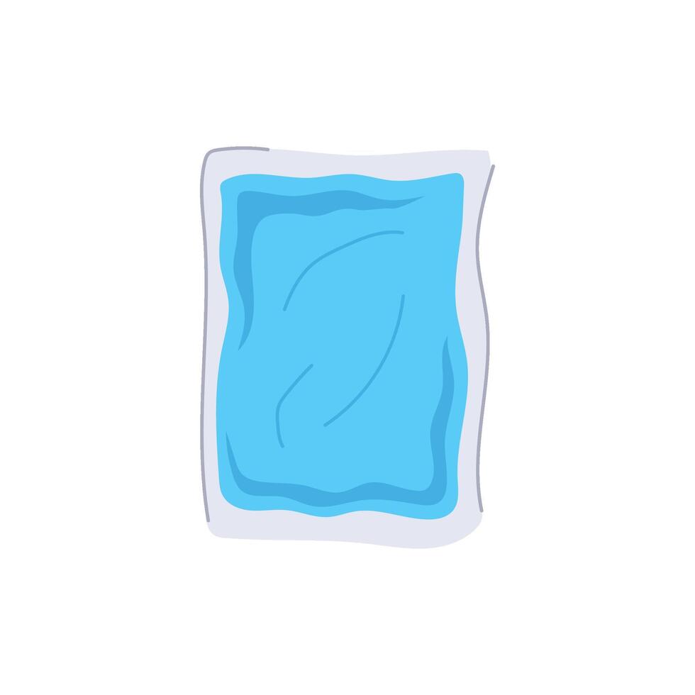 reusable flexible hot cold gel pack cartoon vector