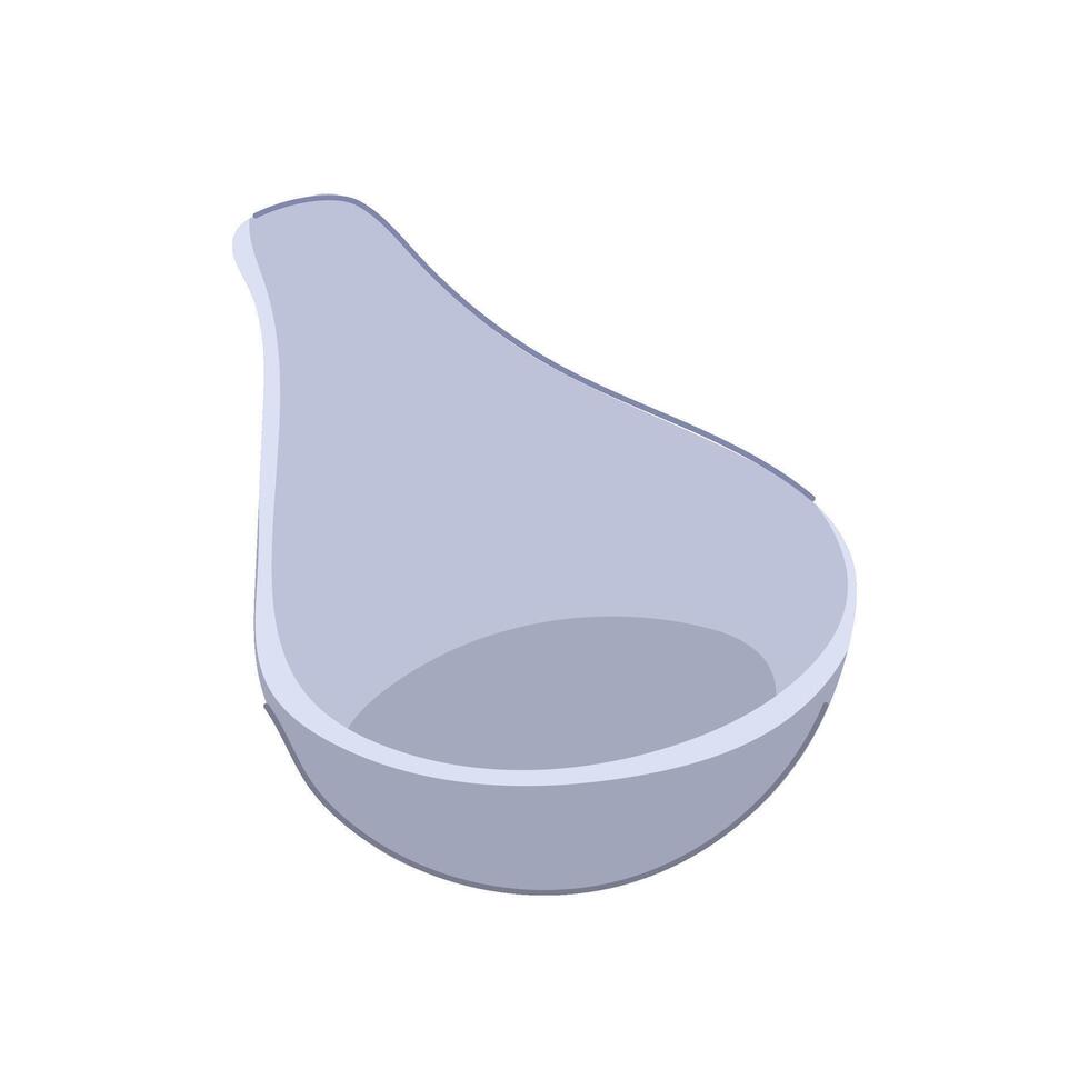sauce serveware dipping bowl cartoon illustration vector