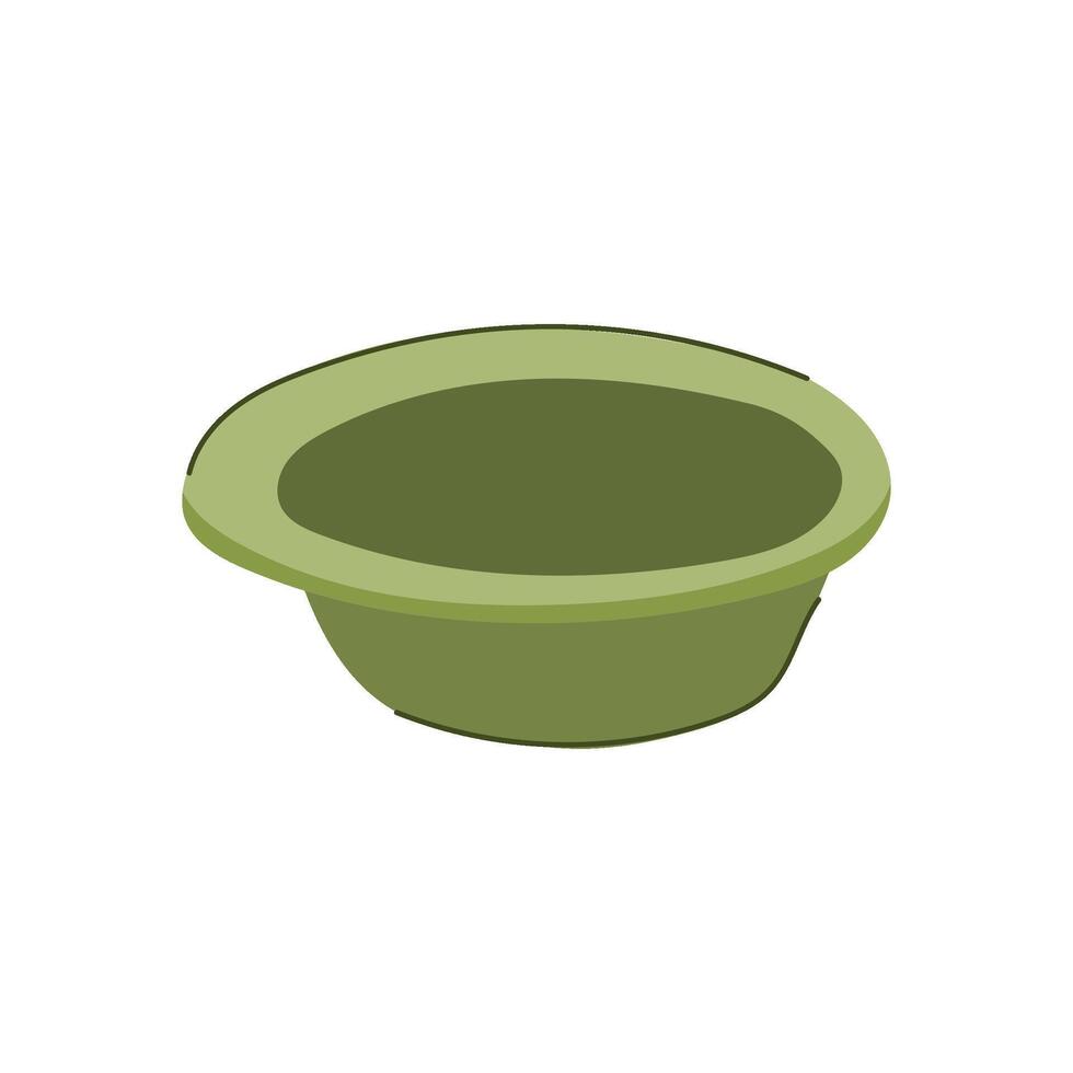 sauce glass dipping bowl cartoon illustration vector