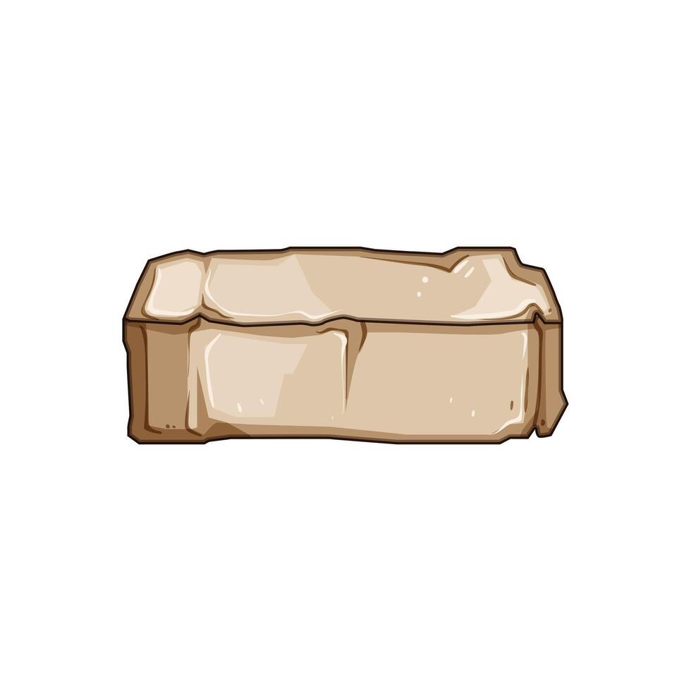 stone soap platform cartoon illustration vector