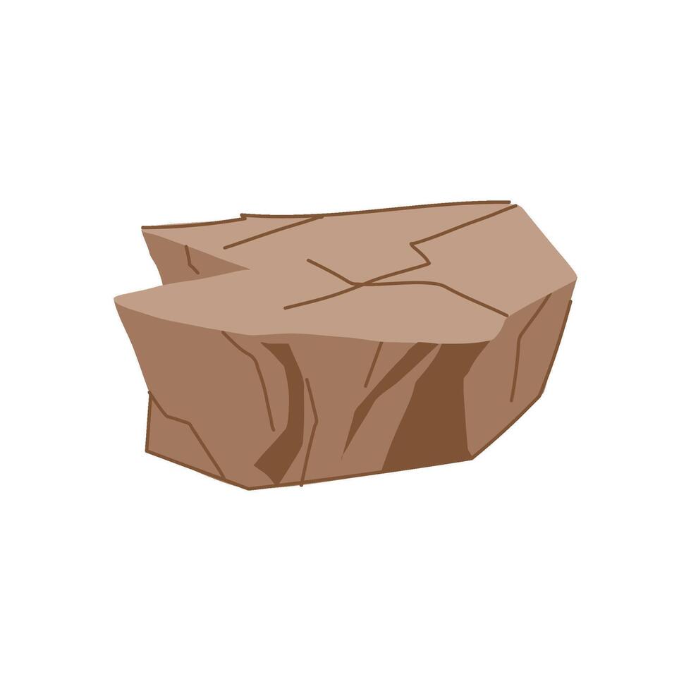 stone blue platform cartoon element vector