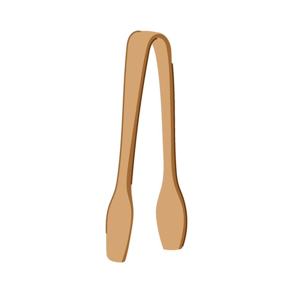 sugar vintage cube tongs cartoon illustration vector