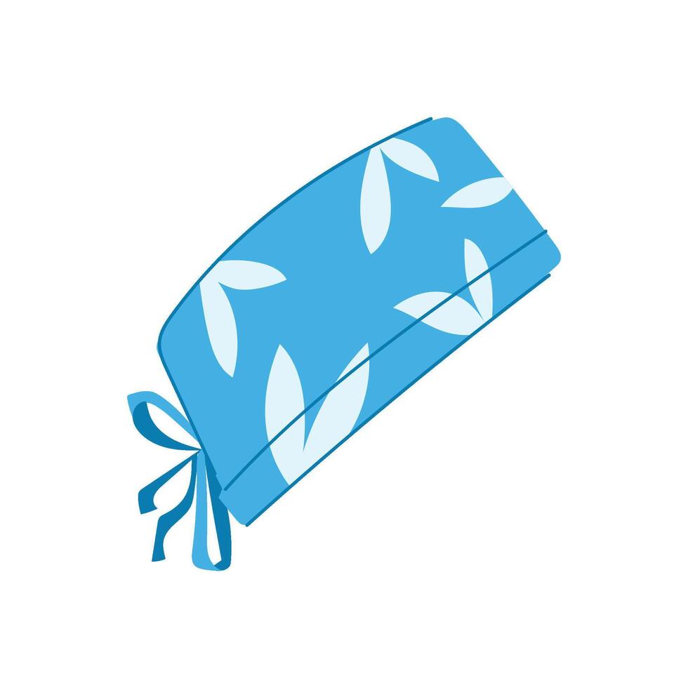 surgical fabric cap cartoon illustration vector