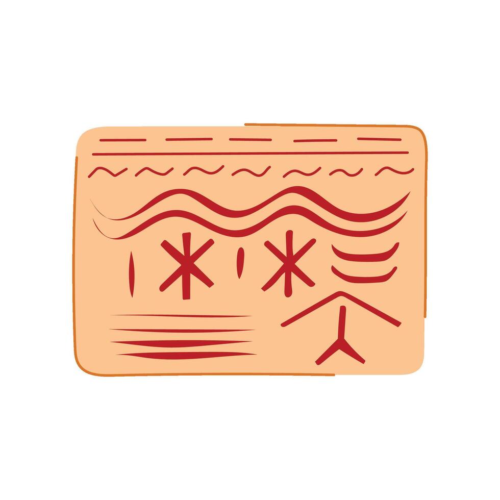 suture kit practice pad cartoon illustration vector