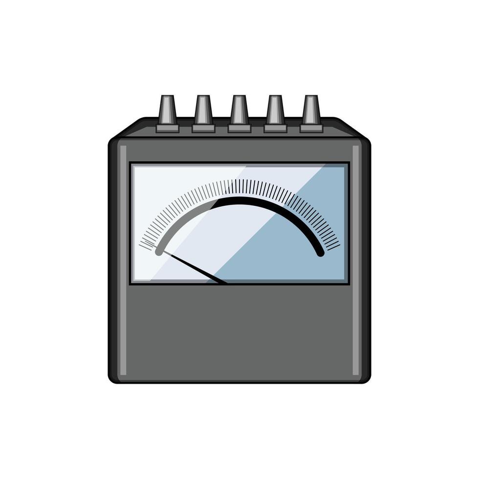 watt kilo meter cartoon illustration vector
