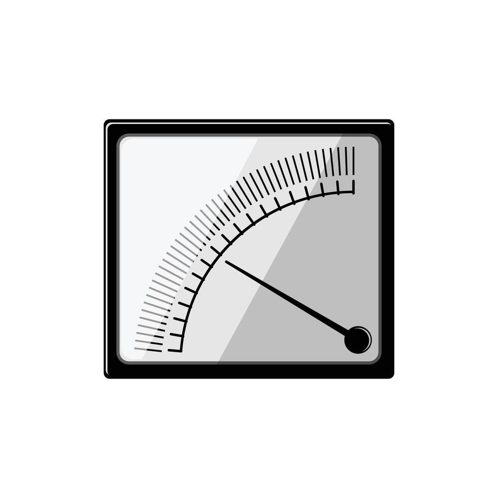 watt device meter cartoon illustration vector