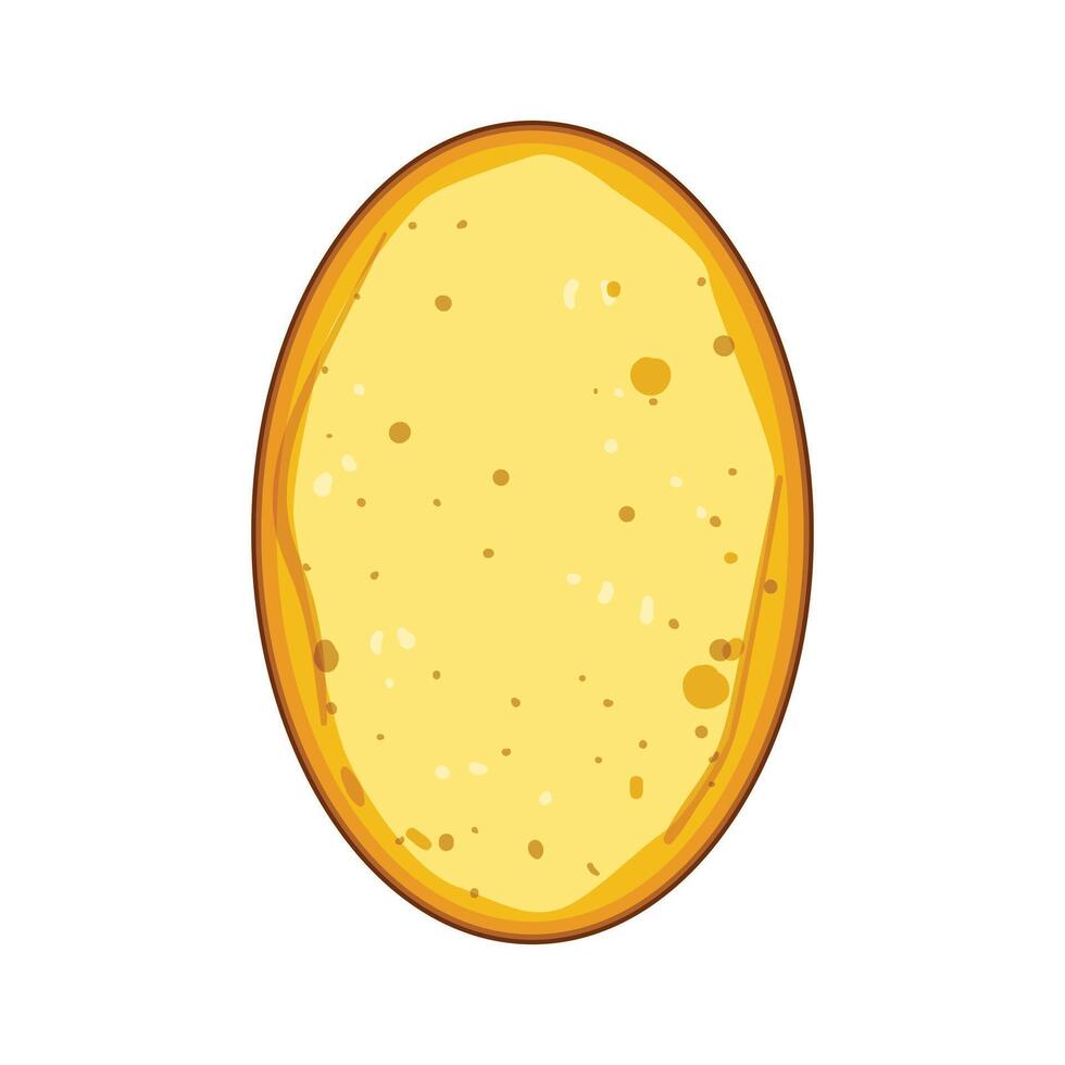 yellow bacteria sponge cartoon illustration vector