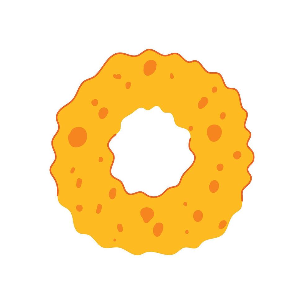 yellow cleaning sponge cartoon illustration vector