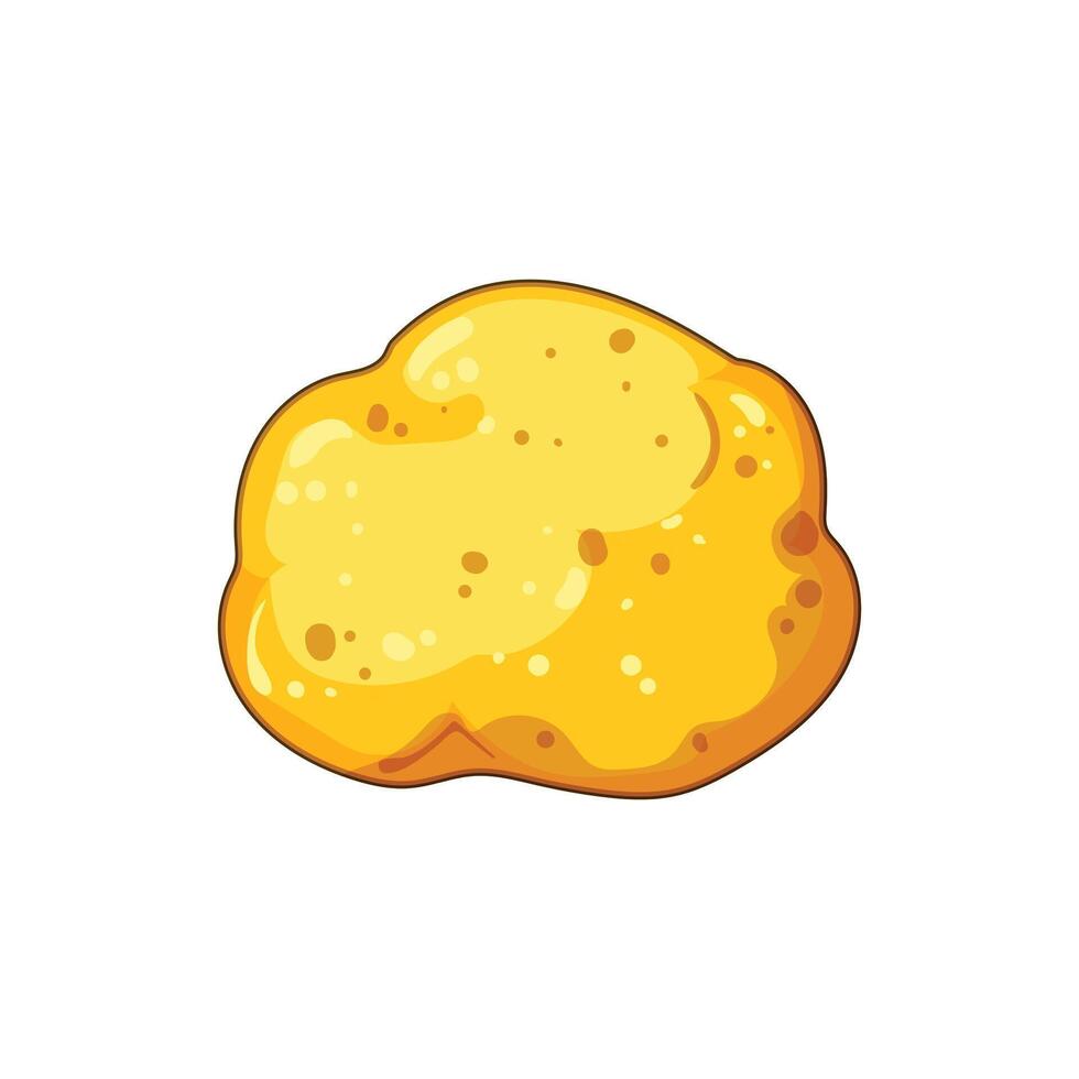 yellow vinegar sponge cartoon illustration vector