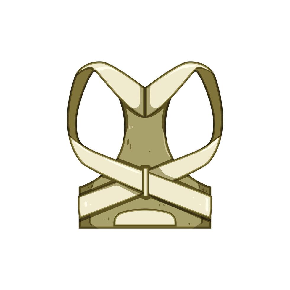 back ergonomic posture corrector vector