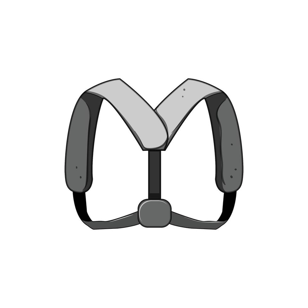 back health posture corrector cartoon item vector