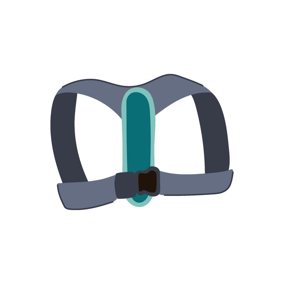 back therapy posture corrector cartoon vector
