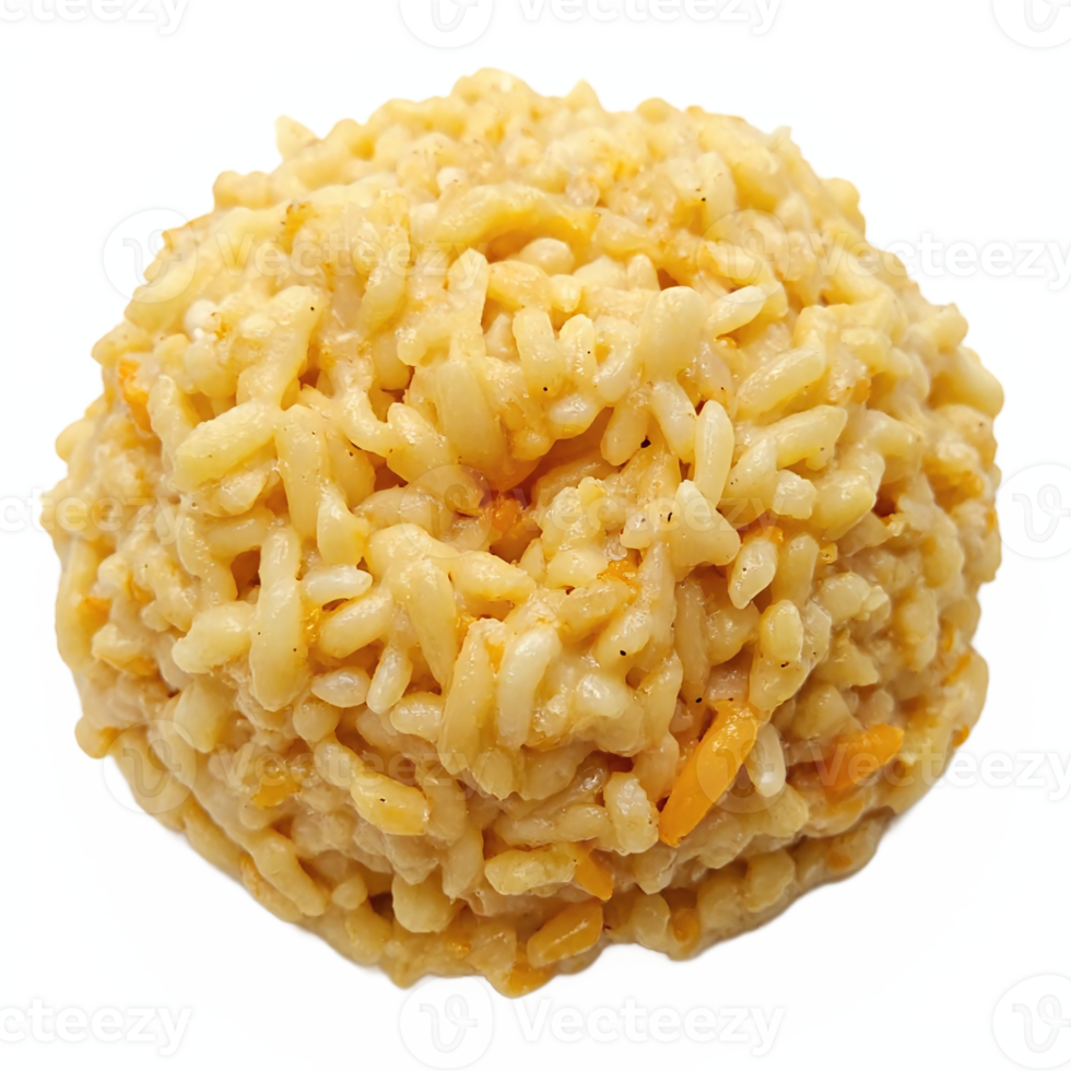Closeup Rice Ball with Vegetables Isolated on Transparent Background Clipping Path png