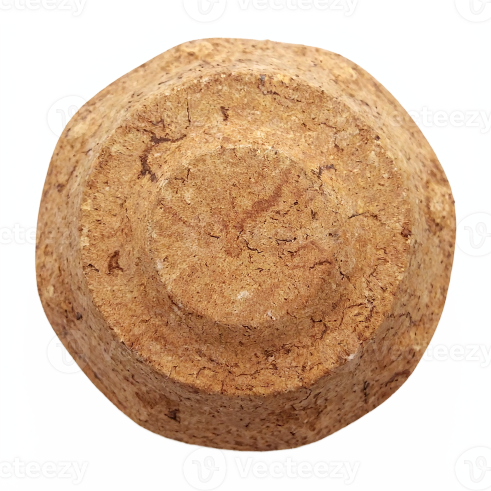 Natural Cork Bottle Stopper Isolated on Transparent Background Clipping Path Included png