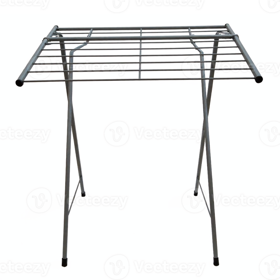 Metal Clothes Drying Rack Foldable Laundry Airer Standing Outdoor Indoor Transparent Background png
